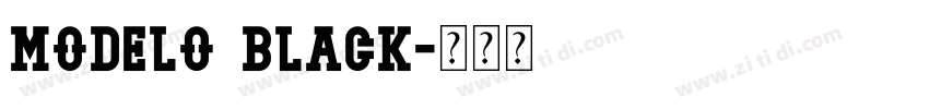 Modelo Black字体转换